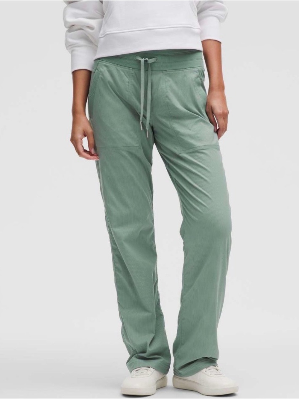 #290 Lululemon Mid-Rise Dance Studio Pants Lined Crater Blue Size 4